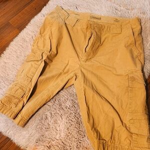 Mens Khaki Cargo Shorts